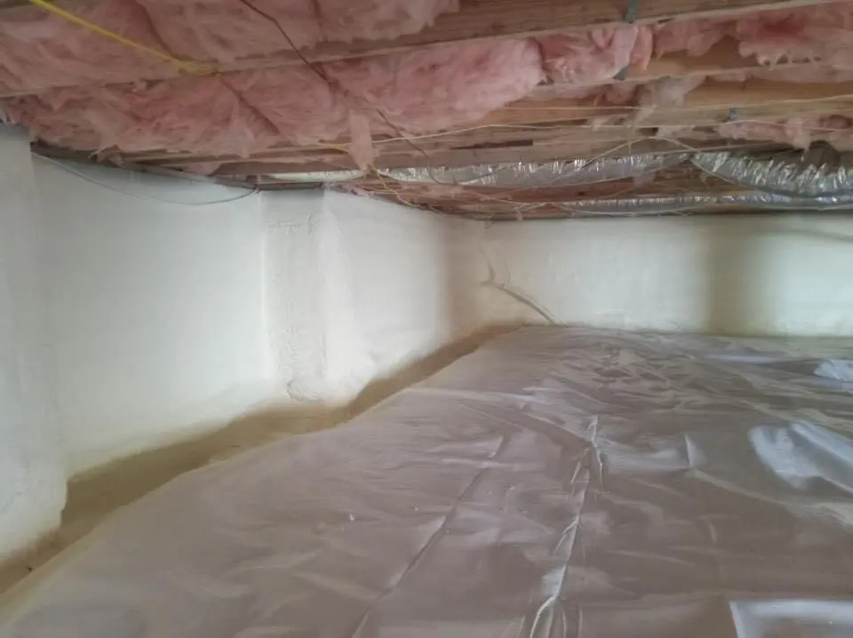 Crawl space encapsulation with closed-cell spray foam for Roof Waterproofing in Gunnison